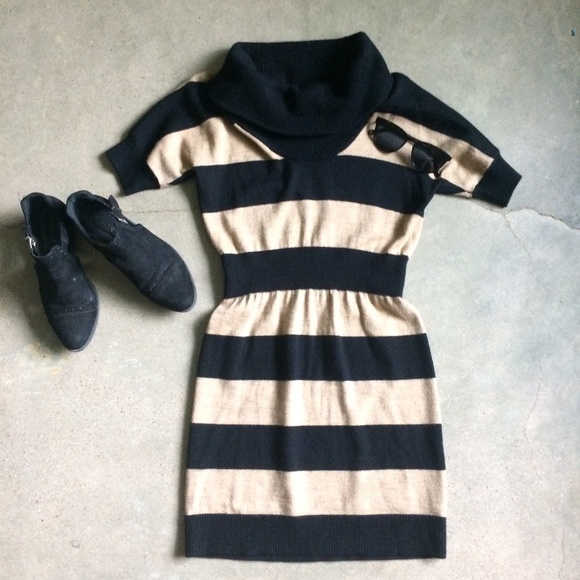 SALE: Cozy Chic Loft Cowl Neck Chic Sweater Dress - Picture 3 of 7